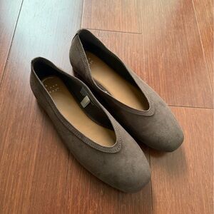 A New Day Brown Suede Flats